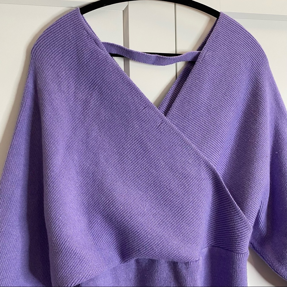 Mini Off-Shoulder Sweater Dress - Picture 7 of 8